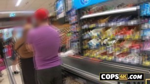 Skinny shoplifter European teen is getting roughly fucked in jail.