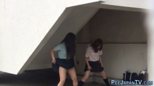 Fetish teens pissing in public