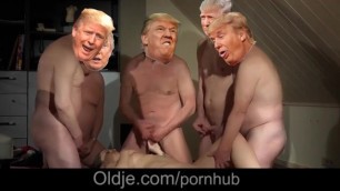 Donald Trump Destroying Teen Pussy