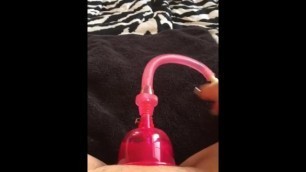 Sexy Teen using Pussy Pump, Rabbit and Squirts