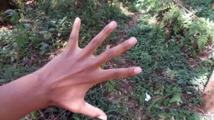 Amateur Hand Fetish Outdoors