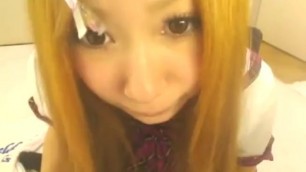 Japanese asian Girl webcam orgasm squirt creampie