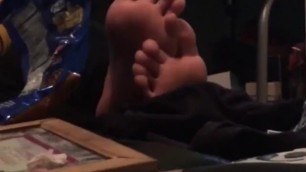 Candid Japanese Friend's Silky Soles