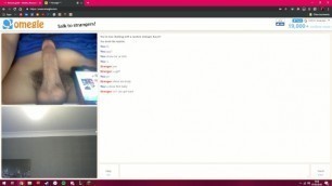 Young guy looking for horny lesbian's pussy on Omegle and got trolled by me