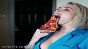 Fucking hat pizza girl ever one wants to be in bed with her sexy big tits