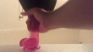 Young Teen Pricatices his Cock Sucking Skills For You