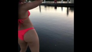 Twerking Booty In Swim Suit