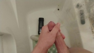 Busting a fat nut in the shower