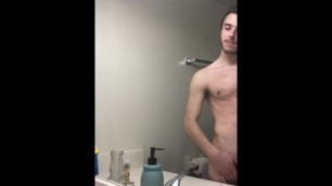 SEXY TWINK TEEN STRIPS AND SHOWS OFF ASS AND DICK BEFORE SHOWER