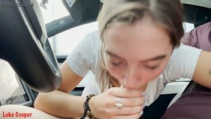 Sexy Teen Bailey Base Cant Wait To Fuck and Hops On While Driving