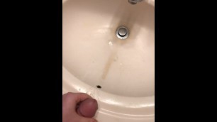 18 Year Old Boy Cums In Sink