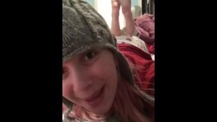 Snapchat whore gives foot joi