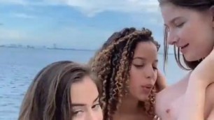 Names, please! JadeTeen kissing and licking her two friends