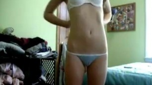 Gorgeous Teen Strips on Cam for Boyfriend