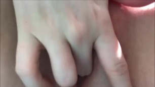 Slender Girlfriend Pleasing Her Pussy On Partner's Cam - Closeup