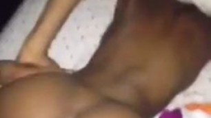 Slim Ebony Teen Taking Dick At Her Friend's House (Homemade)
