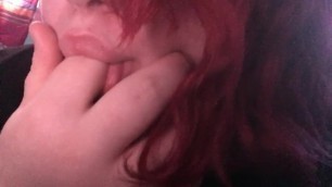 fat teen sucks her fingers