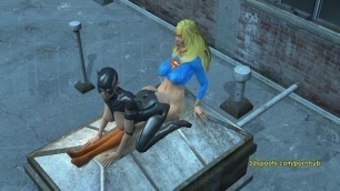 Super girls fuck on a roof top