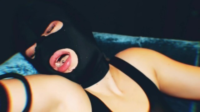 BALACLAVA BITCHES Magic Wand Squirting Orgasm Tied BDSM Mask Teen Lingerie