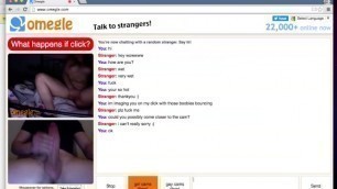 Omegle Girl Gives into Big Cock
