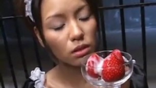 BuKKaKe Food - Japanese Starwberry With Cum