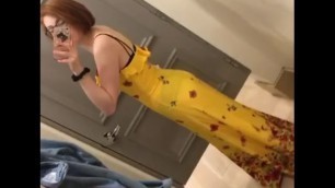 Sexy Ginger Teen in Dressing Room