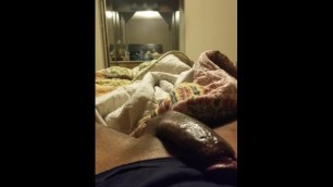 Stroking for young girl while wife sleep