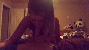 This Teen blowjob is perfect. Had to be quiet with guests in the other room