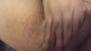 Creamy masturbation up close