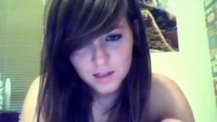 Sweet teenage girl masturbating on cam